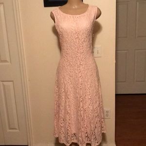 Spring dress below the knee